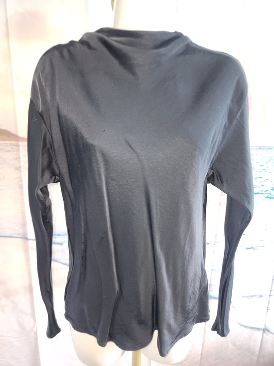 A.L.C. Tops - A.L.C. Womens Long-Sleeve Black Blouse